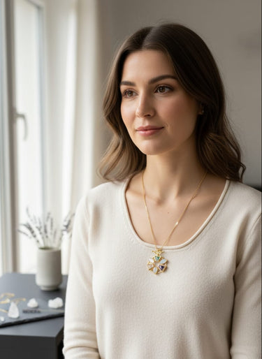 Mop Raw Stone Pendant